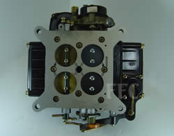 Picture of Y41-1ST four barrel Holley Model 4160 marine carburetor with no PCV 3/8 vacuum line 