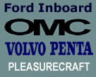 Ford Inboard, OMC and Volvo Penta logos