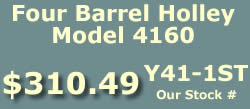 Y41-1ST four barrel Holley Model 4160 marine carburetor for Ford Inboard, OMC and Volvo Penta