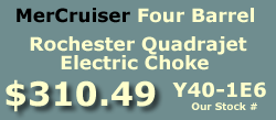 Y40-1E Rochester Quadrajet marine caburetor with electric choke for MerCruiser 6 cylinder
